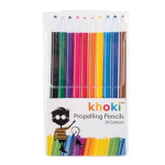 Khoki Propelling Crayons, Retractable, 10 Piece